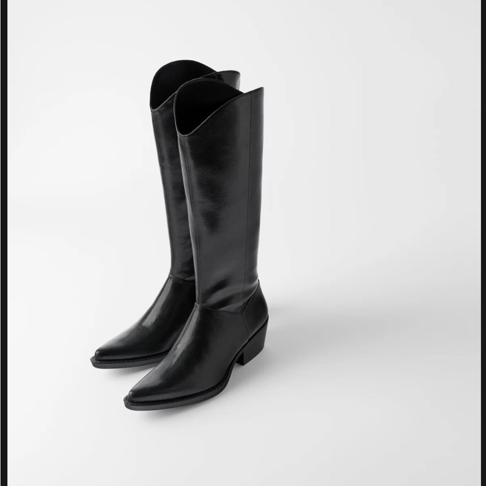 New Zara western cowboy boots US 8